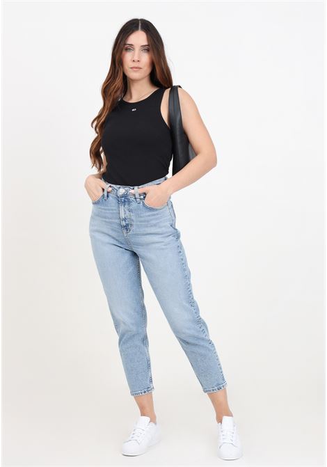 Jeans da donna in denim mom jean ultra high slim TOMMY JEANS | Jeans | DW0DW172751AB1AB