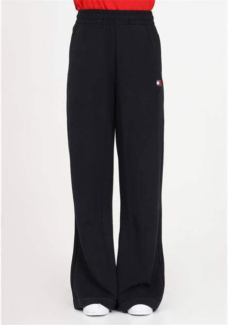 Black women's tracksuit trousers with logo TOMMY JEANS | DW0DW17312BDSBDS