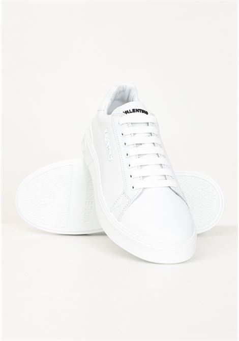White men's sneakers with logo lettering VALENTINO | 92R2102VITWHITE