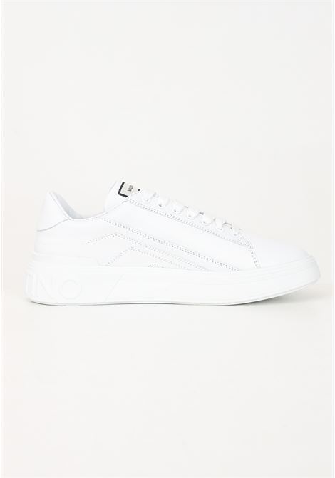 Sneakers uomo bianche con lettering logo VALENTINO | Sneakers | 92R2103VITWHITE