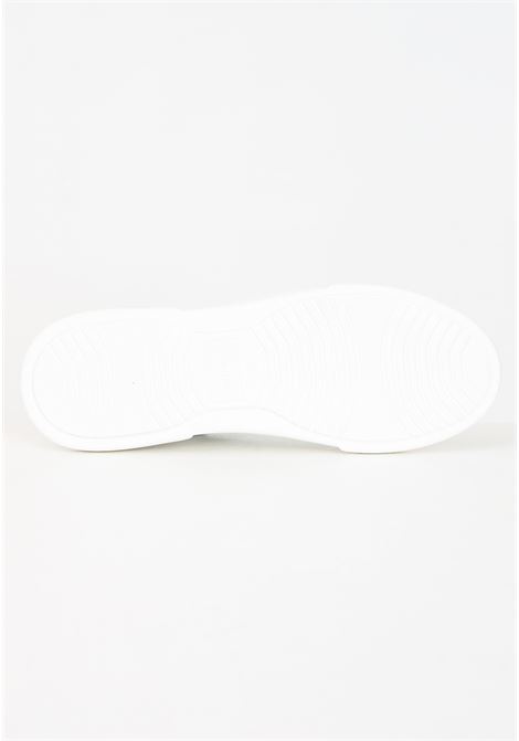 Sneakers uomo bianche e color cuoio con lettering logo stampato VALENTINO | Sneakers | 92S3909VITW-CUOIO