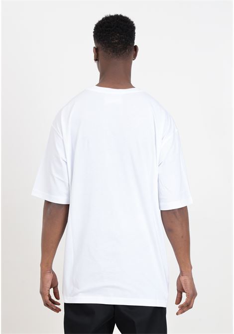 T-shirt bianca da uomo logo V-Emblem VERSACE JEANS COUTURE | T-shirt | 76GAHT05CJ00T003