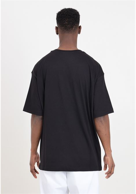 T-shirt nera da uomo logo V-Emblem VERSACE JEANS COUTURE | T-shirt | 76GAHT05CJ00T899