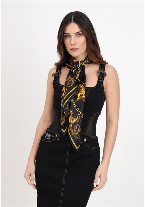 Watercolor couture print women's scarf VERSACE JEANS COUTURE | Scarfs | 76HA7H02ZG252G89