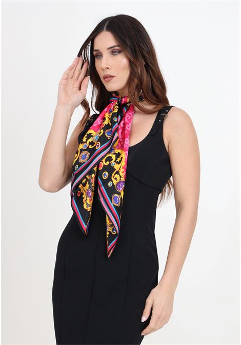 Heart couture print women's scarf VERSACE JEANS COUTURE | Scarfs | 76HA7H02ZG261QW0 401 - 982
