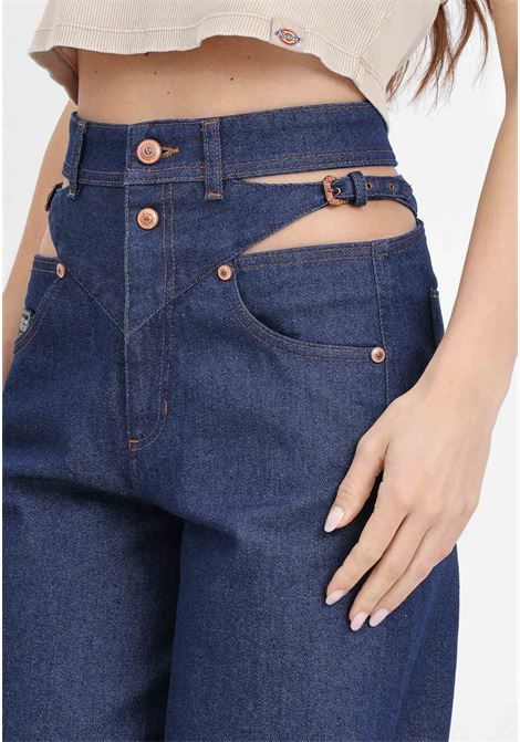 Jeans da donna in denim indigo balloon olivia mini VERSACE JEANS COUTURE | Jeans | 76HAB507DW023L54904