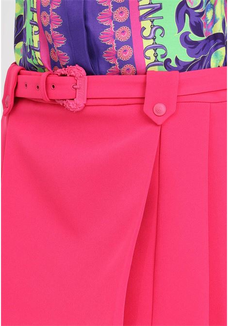 Fuchsia buckle women's skirt VERSACE JEANS COUTURE | 76HAE814N0103401
