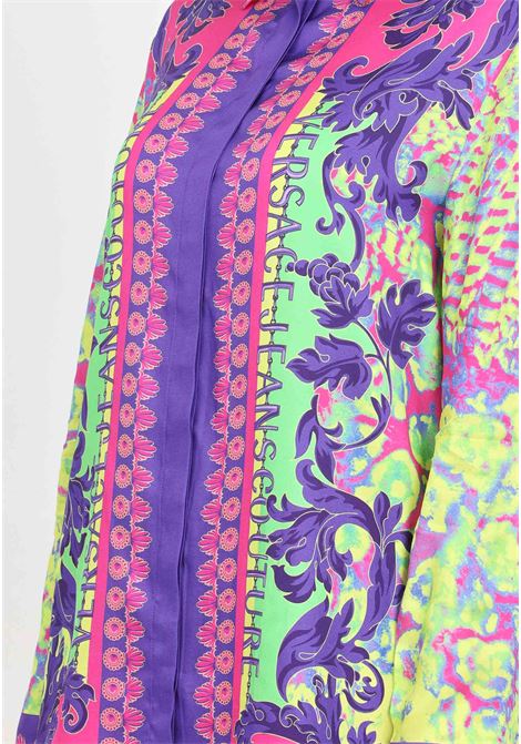 Camicia da donna multicolor stampa animalier baroque VERSACE JEANS COUTURE | Camicie | 76HAL2P2NS448609