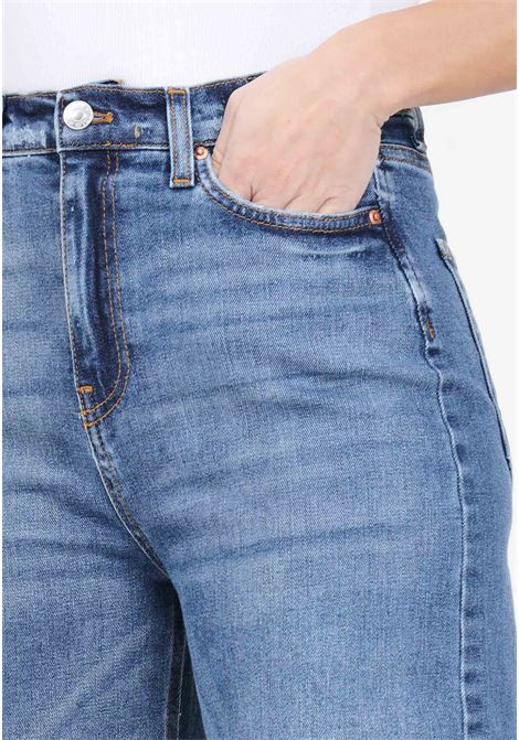 Jeans da donna in Denim blu a palazzo VICOLO | DB5154A