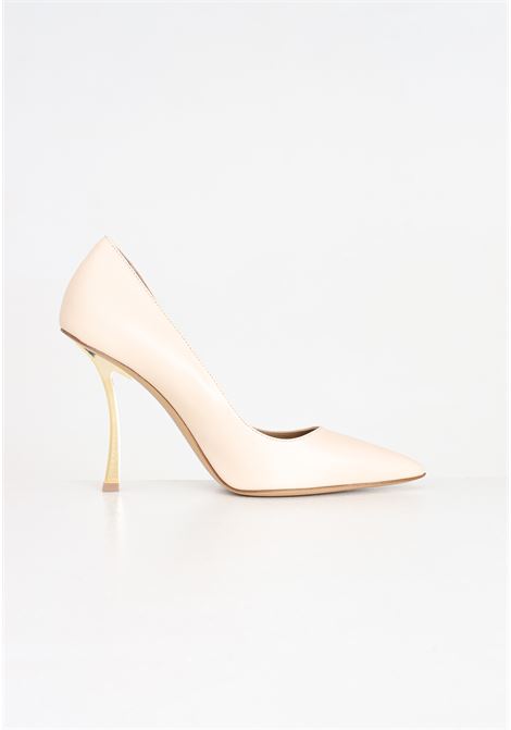 Nude women's pumps with curved heel WO MILANO | 350.