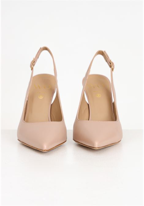 Nude women's pumps with spiral detail on the heel WO MILANO | Party Shoes | 402.