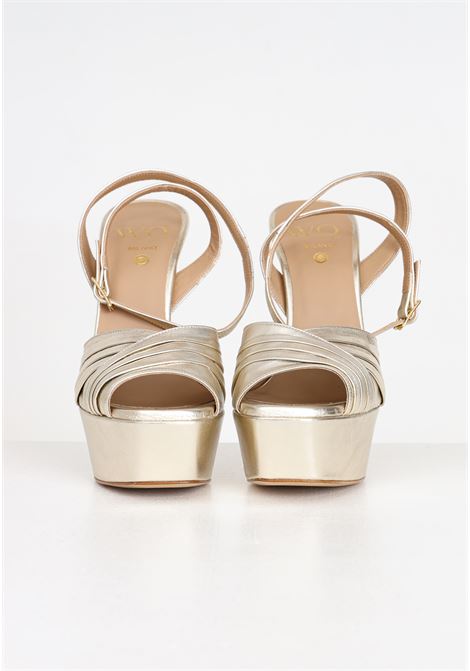 Sirio platinum women's sandals with platform WO MILANO | 821.