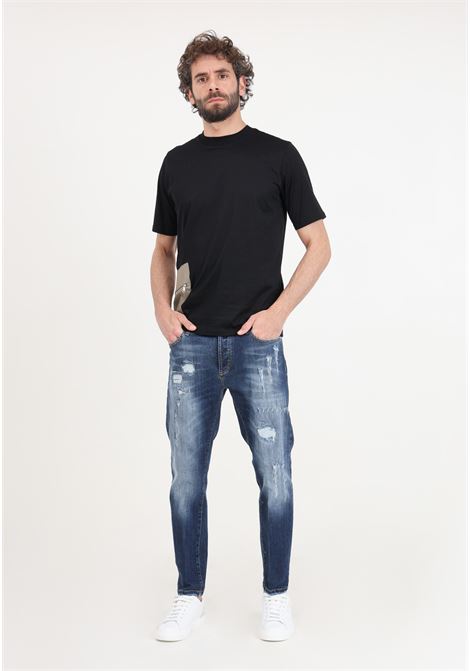 Men's denim jeans with tears YES LONDON | XJ3134DENIM
