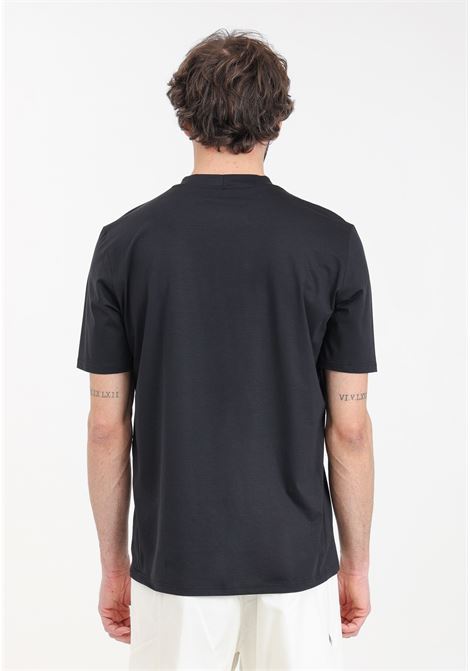T-shirt da uomo nera e color crema con tasca sul petto YES LONDON | T-shirt | XM4112NERO-CREMA
