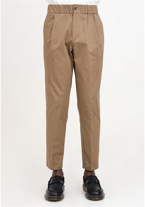 Tobacco colored men's trousers YES LONDON | Pants | XP3230TABACCO